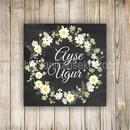 Siyah Nikah Şekeri Etiketi - 105