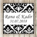 Damask Nikah Şekeri Etiketi - 082
