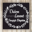 Skulent Minik Saksı Nikah Şekeri Etiketi - 084