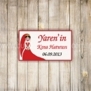 Kına Hediyelik Etiketi Baskısı - 095