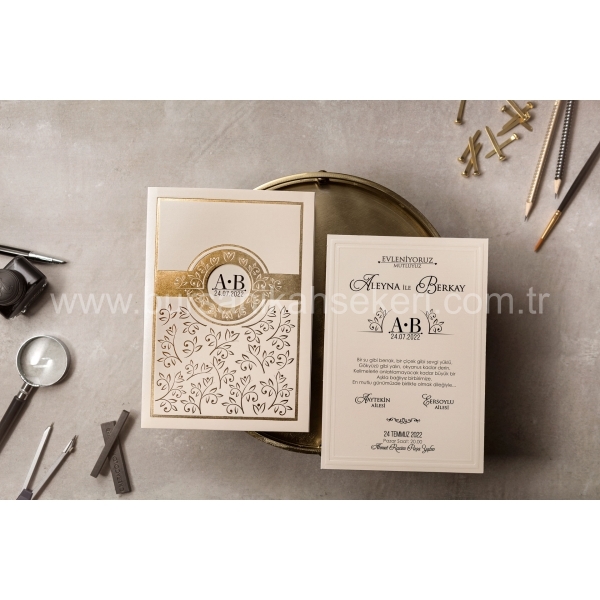 Wedding Davetiye 8390