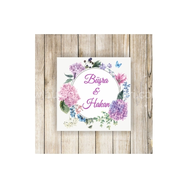 Ortancalı Nikah Şekeri Etiketi - 070