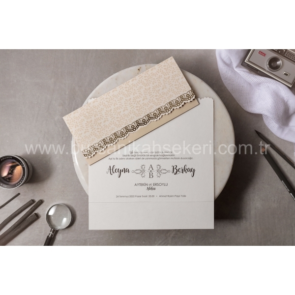 Wedding Davetiye 8454