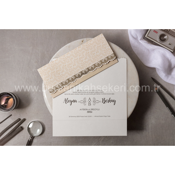 Wedding Davetiye 8454