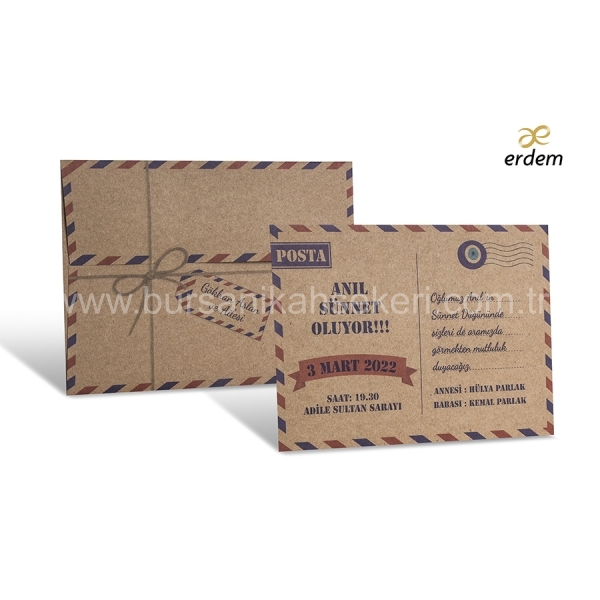 Erdem Sünnet Davetiyesi 80955