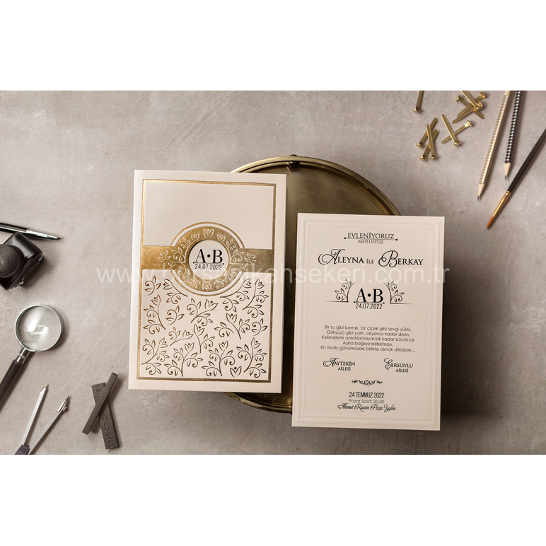 Wedding Davetiye 8390