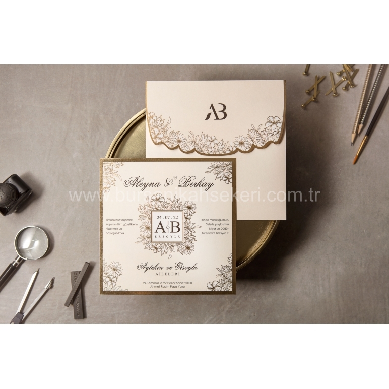 Wedding Davetiye 8413