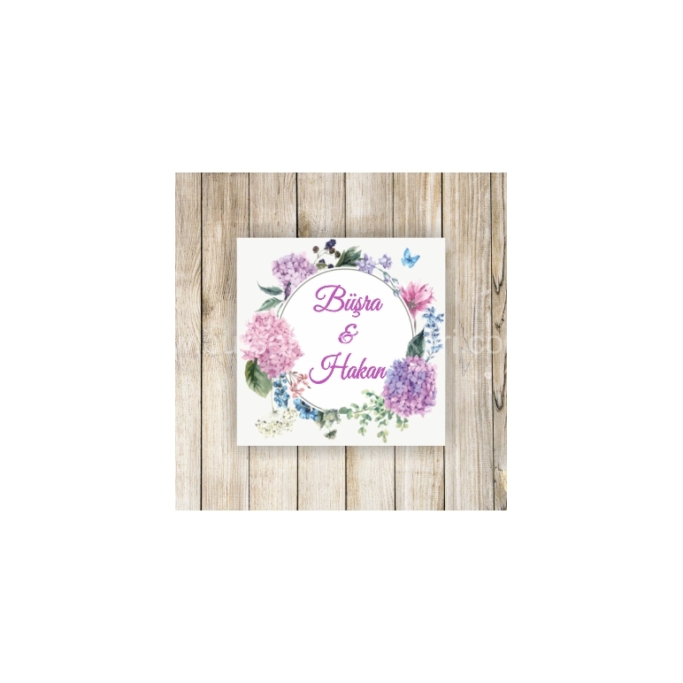 Ortancalı Nikah Şekeri Etiketi - 070