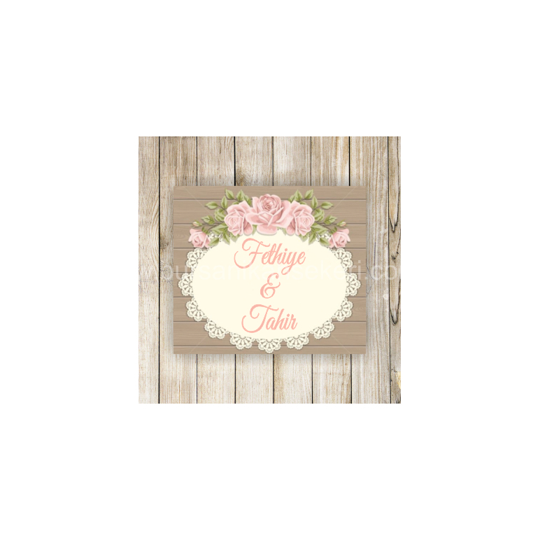 Bursa Nikah Şekeri Etiketi - 074
