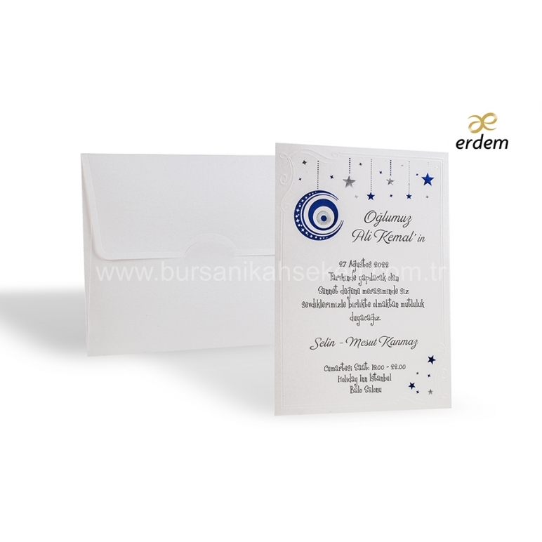 Erdem Sünnet Davetiyesi 80955